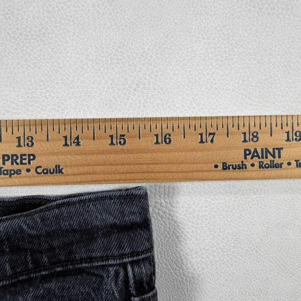 Levis‎ Premium Big E Ribcage Straight Ankle Jeans Womens 31 Washed Black